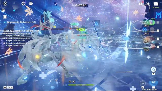 C0 AYATO make me a FIRST FULL STARS in Spiral Abyss Floor 12 (ver 2.6) with 4 stars weapon смотреть онлайн