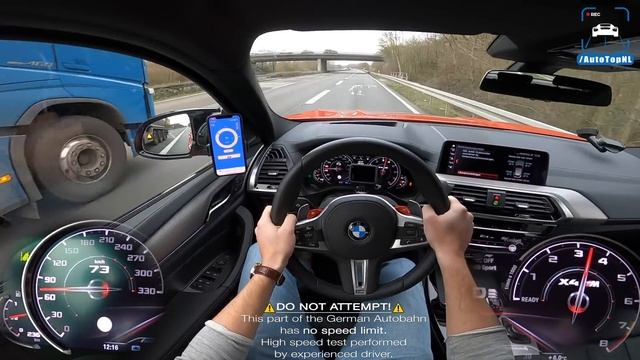 BMW X4M Competition 510HP TOP SPEED on AUTOBAHN POV (NO SPEED LIMIT) by AutoTopNL смотреть онлайн