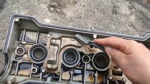 Отмыл клапанную крышку на Тойота Карина 2 двигатель 4 AF