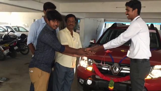 Taking delivery of my 2017 new | Renault duster chennai's first red |amt easy-R | Rxz variant| смотреть онлайн