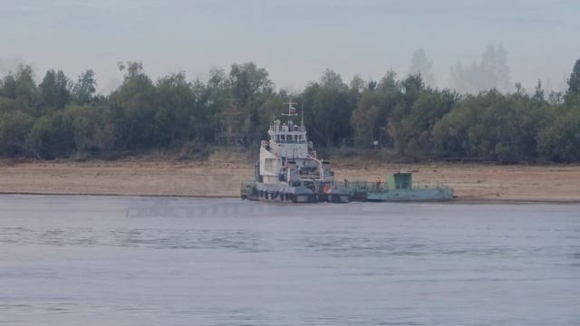 Теплоход РТ-658. АО Северречфлот.Поселок Троица.Обь смотреть онлайн