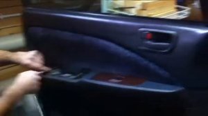 Как снять обшивку (карту) двери Toyota Corona Premio. Как снять стекло Toyota Corona Premio