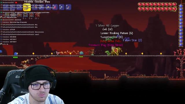 Terraria but legendary mode King Slime is insane смотреть онлайн