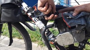 Проверка искры, замена свечи веломотор F50