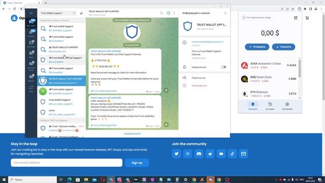 Поддержка Trustwallet (Трастволлет) написала в личные сообщения что делать?