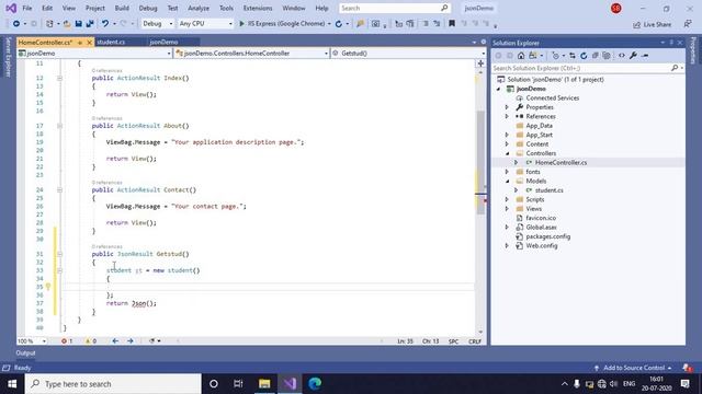 Return JSON from MVC Controller || mvc tutorial for beginners in .net c# смотреть онлайн