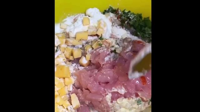 Котлеты из индейки с сыром//Рецепт на скорую руку смотреть онлайн