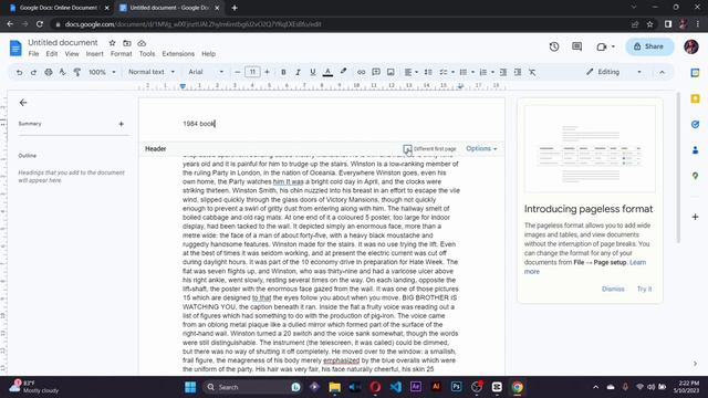 How To Add Header And Footer Inside Google Docs смотреть онлайн