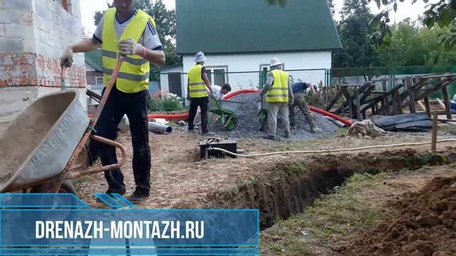 дренаж фундамента, дренаж участка