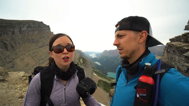 Hiking the Highline Trail to Grinnell Glacier Overlook at Glacier National Park (& huckleberry pie! смотреть онлайн