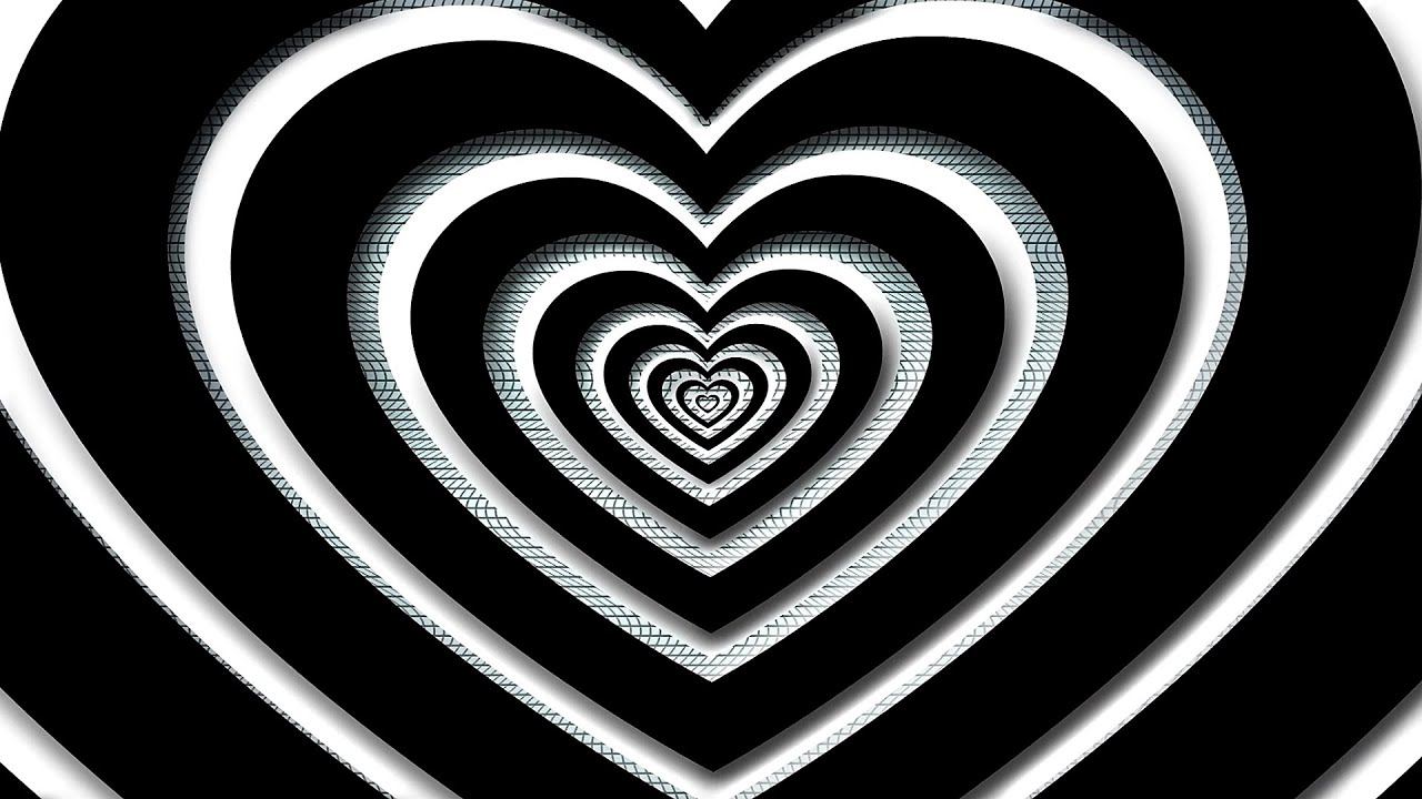 Фон сердечки - Черно-белое сердечко. Y2K PARTY | Футаж для видео монтажа. смотреть онлайн