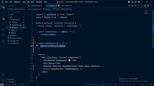 Passing Props to Parent Component in React | Learn How to Send Props to Parent Component смотреть онлайн