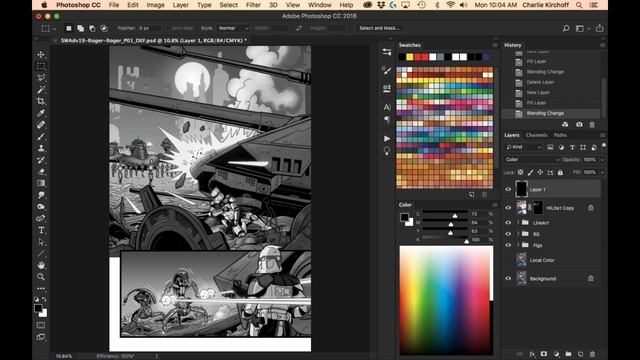 Learn 2 Color Comic Books: Check Your Values In Photoshop смотреть онлайн