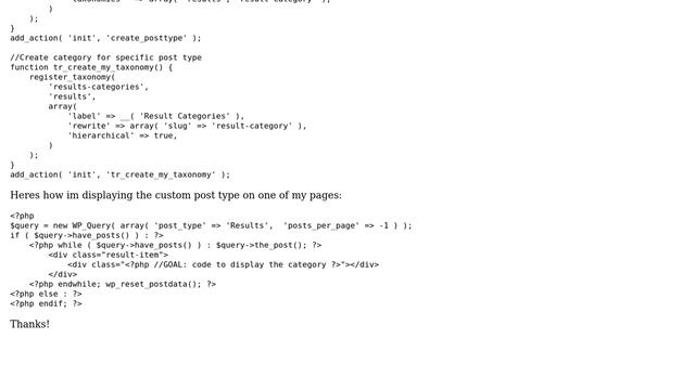 Wordpress: Display Custom Category (taxonomy) Name in Custom Post Type смотреть онлайн