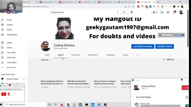 Node.js Puppeteer Project to Record Screen and Save it as MP4 Video File Using FFMPEG Library [LIVE смотреть онлайн