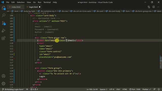 #28 - Bootstrap Horizontal form - (தமிழில்) (Tamil) | Bootstrap Course | Web Design смотреть онлайн