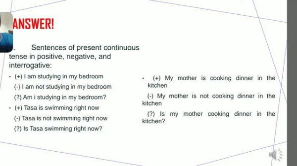 Present continuous vs past continuous material presentation #English assignment