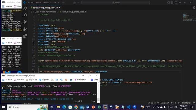 Curso DBA Oracle 19c - Automatización de Backup expdp - datapump con CRONTAB - 18-05-2023 смотреть онлайн
