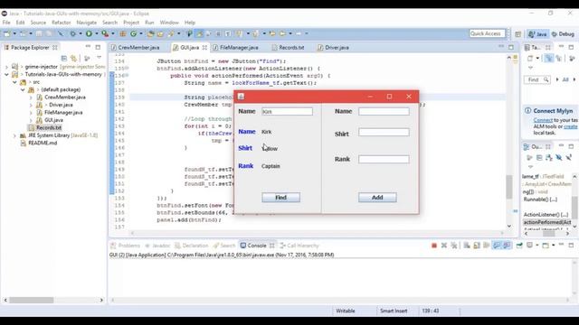 Java GUIs With Memory смотреть онлайн