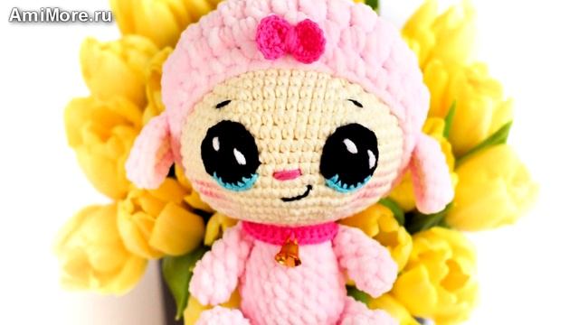 Амигуруми: схема Кавайная Овечка. Игрушки вязаные крючком - Free crochet patterns. смотреть онлайн