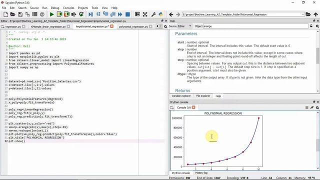 polynomial regression using python смотреть онлайн