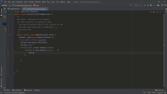 Changing the first letter to Upper-Case (java) смотреть онлайн