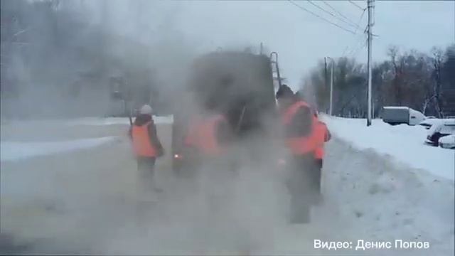 Это Россия детка - Зимняя укладка асфальта Липецк смотреть онлайн