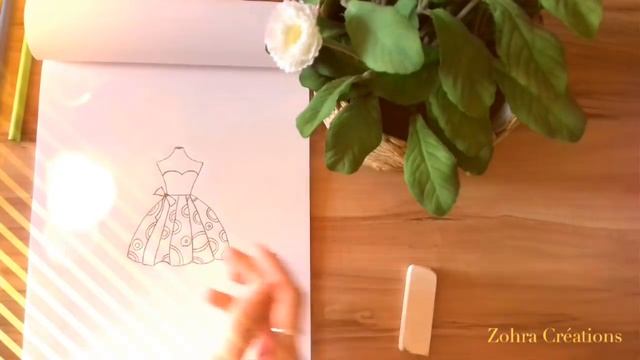 Fashion Drawing : Black and White dress смотреть онлайн