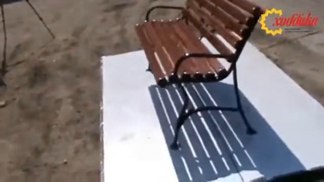 Скамека уличная стальная 'Элегант'