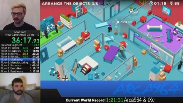 Good Job! Speed Run Co-op New Game Any% 1:10:03 World Record