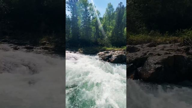 Антистрессовое видео. Горной реки и солнечного дня вам🫀 смотреть онлайн