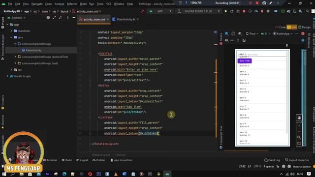 How to dynamically update a ListView on Android Studio Kotlin | Terbaru 2023 смотреть онлайн