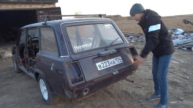Убираем гнилое железо с ВАЗ-2104 | ЭКСПЕРИМЕНТ Крыло от 5ки на 4ку смотреть онлайн