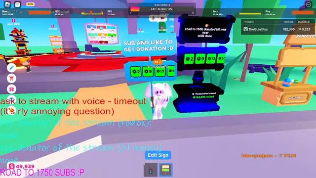 ROBLOX DONATING TO SUBS! (real stream frfr lol) смотреть онлайн