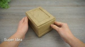 Прекрасная Шкатулка из картона своими руками