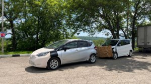 Владивосток - Тюмень на жесткой сцепке. Перегон Note e-power и Nissan Dayz. Побывал на  Новом  рынке