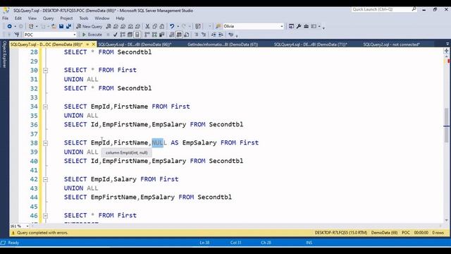 46.How to Use SET Operators in SQL Server || Telugu смотреть онлайн