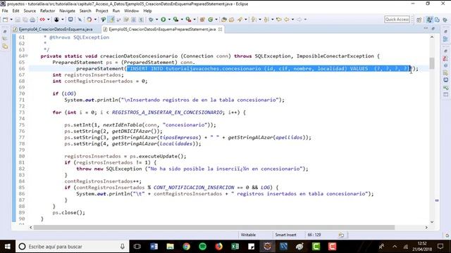705 - Tutorial Java - Acceso a datos - Quinto paso - PreparedStatement смотреть онлайн