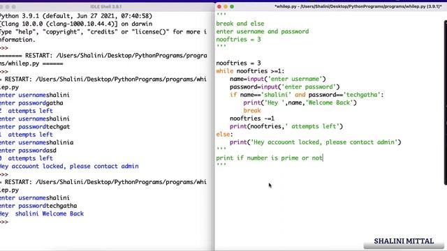 Python 27 - Break | Else Programs смотреть онлайн