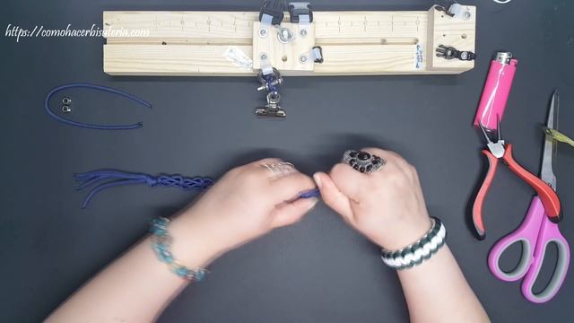 Pulsera Paracord Nudo Mariposa