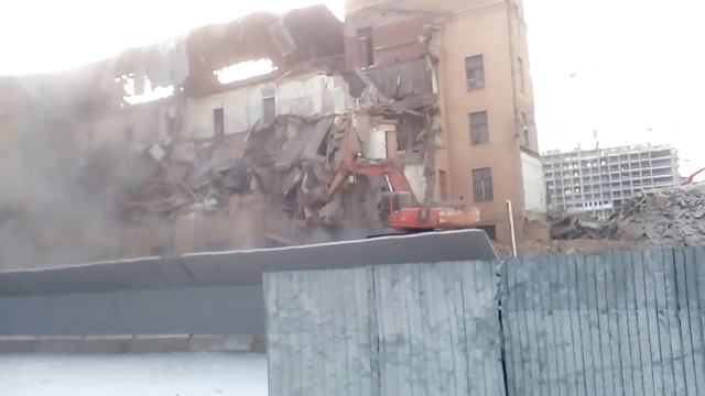 Снос здания Дмитровское шоссе 107. Первая часть съемки.