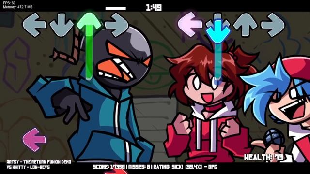 Новый клёвый мод  The Return Funkin Vs Whitty