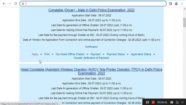 SSC Delhi Police Constable Driver Online Form 2022 Kaise Bharen/Registration process with onlinefor смотреть онлайн