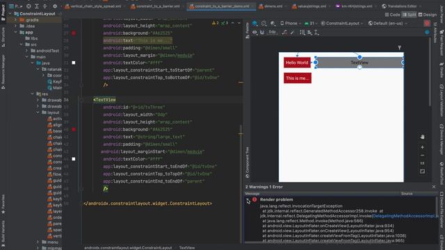 4. How to use the barrier in the ConstraintLayout #Barrier смотреть онлайн