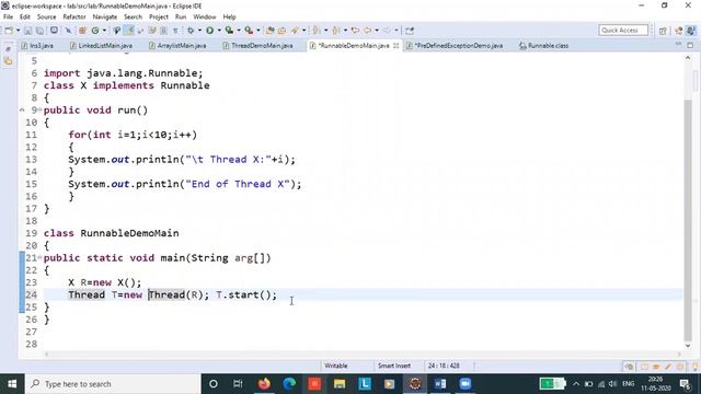 CORE JAVA - P17 CSE61 Using Runnable Interface (CSE Department) смотреть онлайн