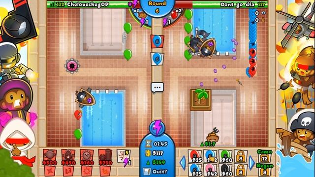 Bloons TD Battles ГАЙД ПО КАРТЕ:INDOOR POOLS смотреть онлайн