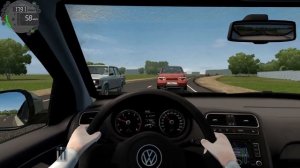 City Car Driving-Volkswagen Polo Sedan 1.6,КРУТАЯ МАШИНА,ТЕСТ ДРАЙВ,ОТ ПЕРВОГО ЛИЦА.