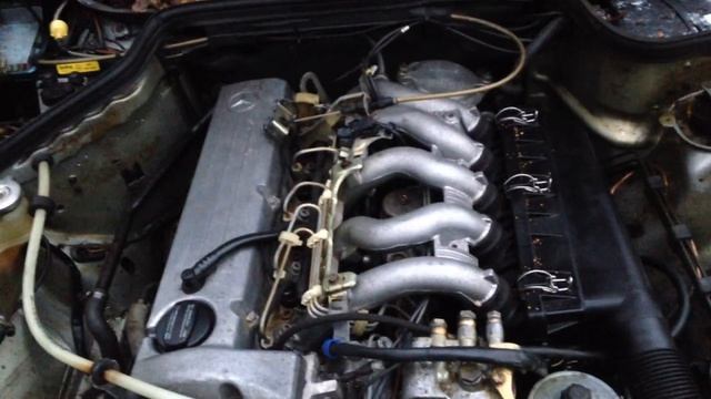 Mercedes Benz 190D W201 OM602 2.5 Diesel 5 Cylinder Engine Start Up + Rev Sound
