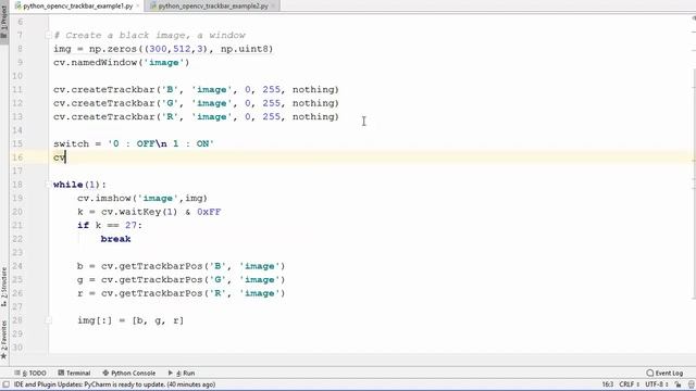 OpenCV Python Tutorial For Beginners 13 - How to Bind Trackbar To OpenCV Windows смотреть онлайн