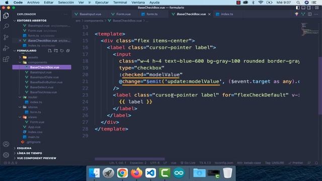Vue 3.2 Script Setup directiva v-model crear formularios a través de componentes смотреть онлайн